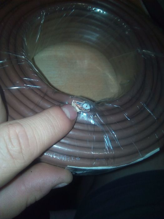 kabel przewód antenowy szpula 25metrów 1,6zł/metr