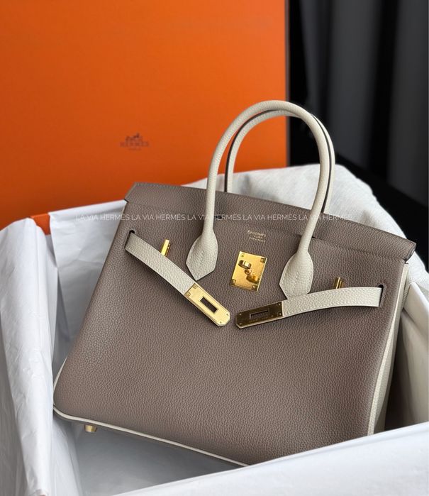 Єдиний екземпляр в Україні! Сумка Hermes Birkin 30 | Etoupe & Craie