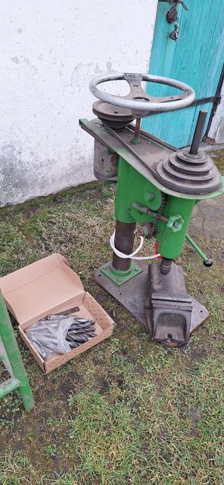 Wiertarka stołowa Poniatowa + imadło mocna.