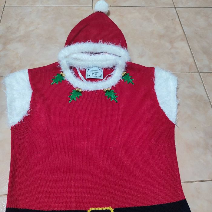 Новорічна в'язана сукня карнавальний костюм помічниця санти гном