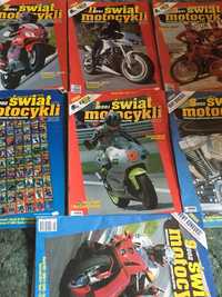 Świat motocykli stare roczniki  7 szt