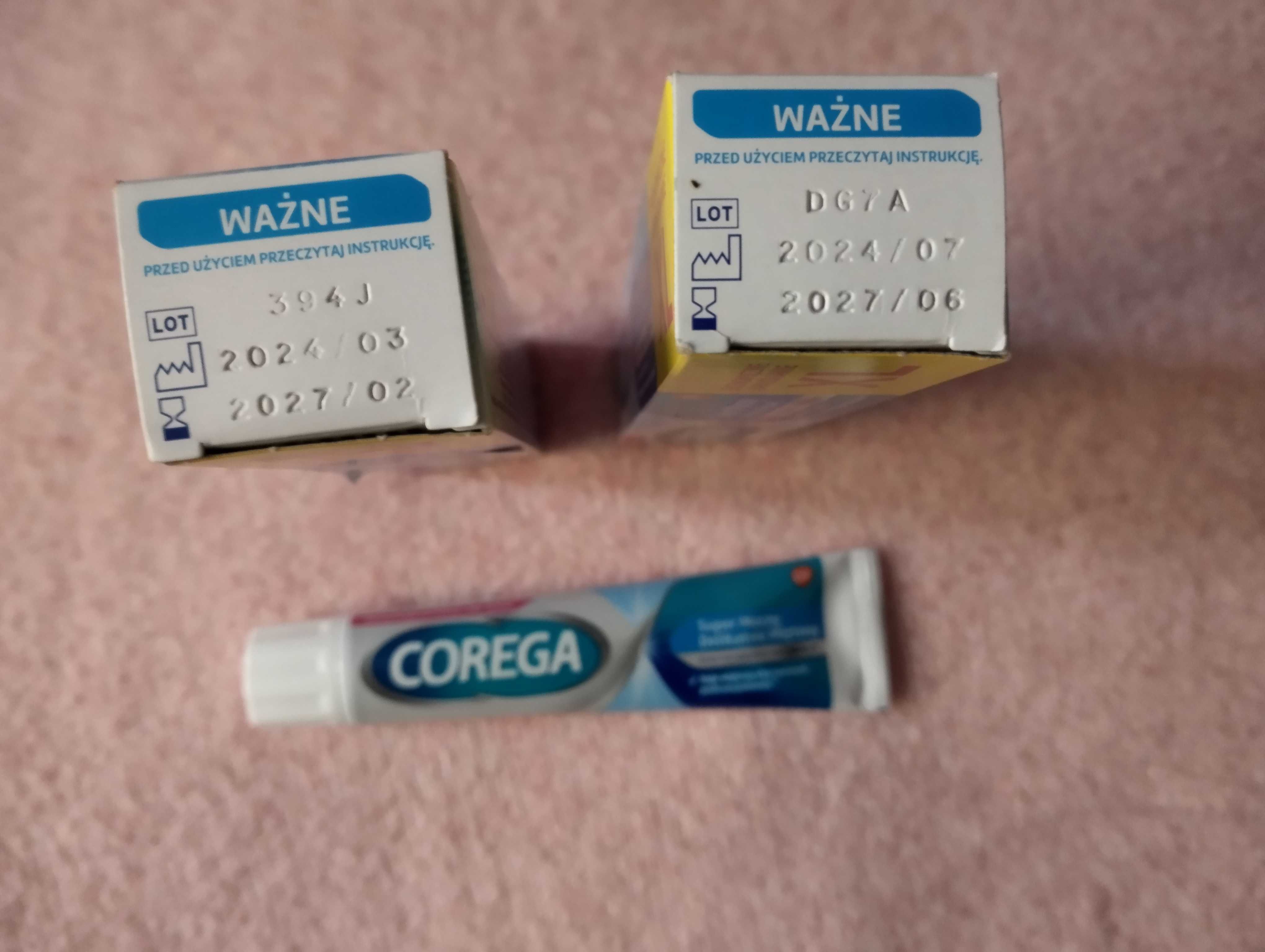 COREGA 70g Kremy mocujące do protez zębowych - Super Mocny Mam dwie