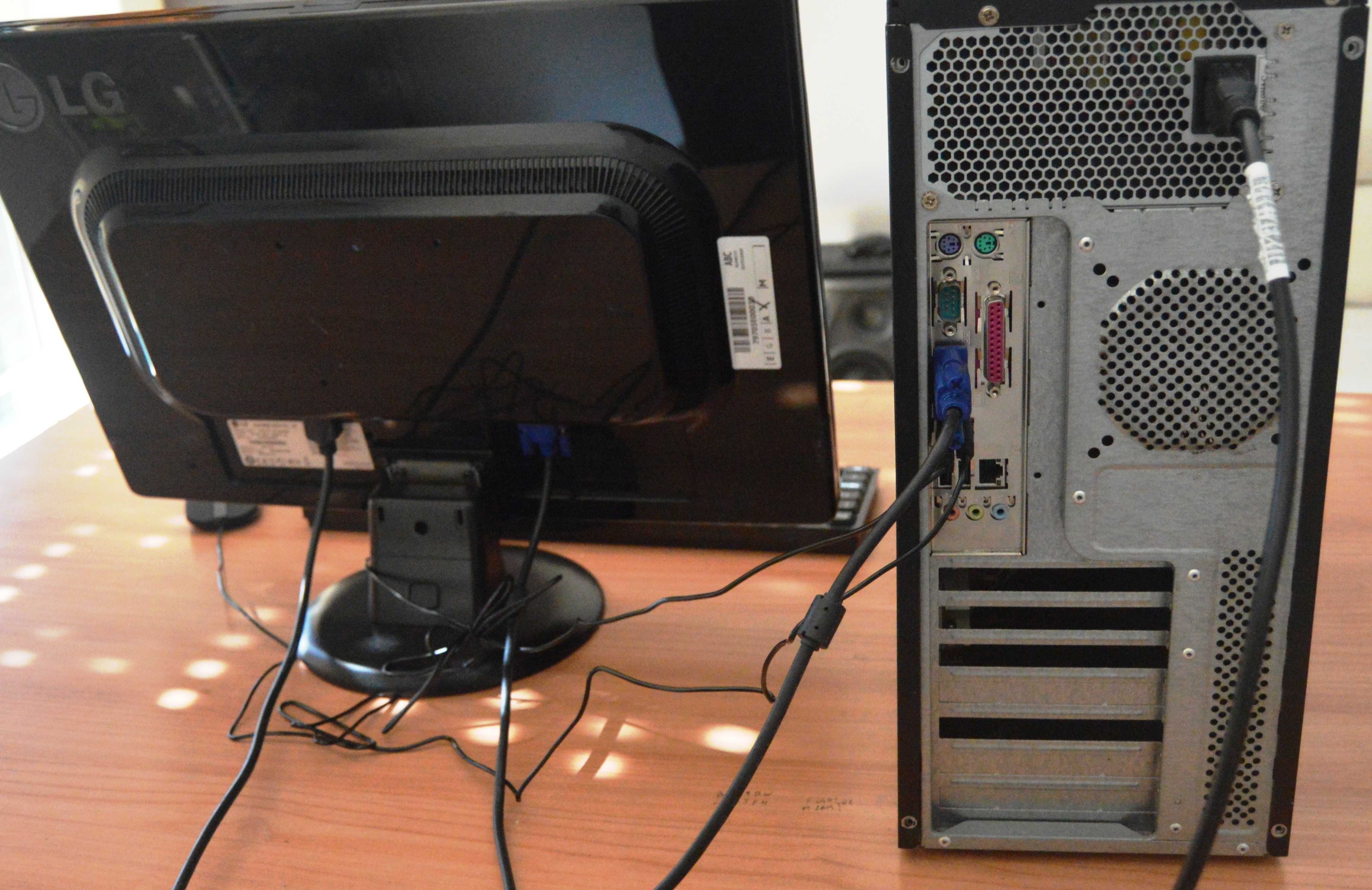 PC Dual core + Monitor 22" + teclado e rato