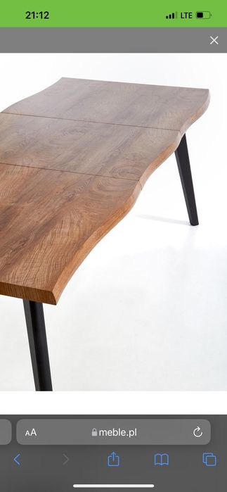 Stół w stylu loft 150(210)x90