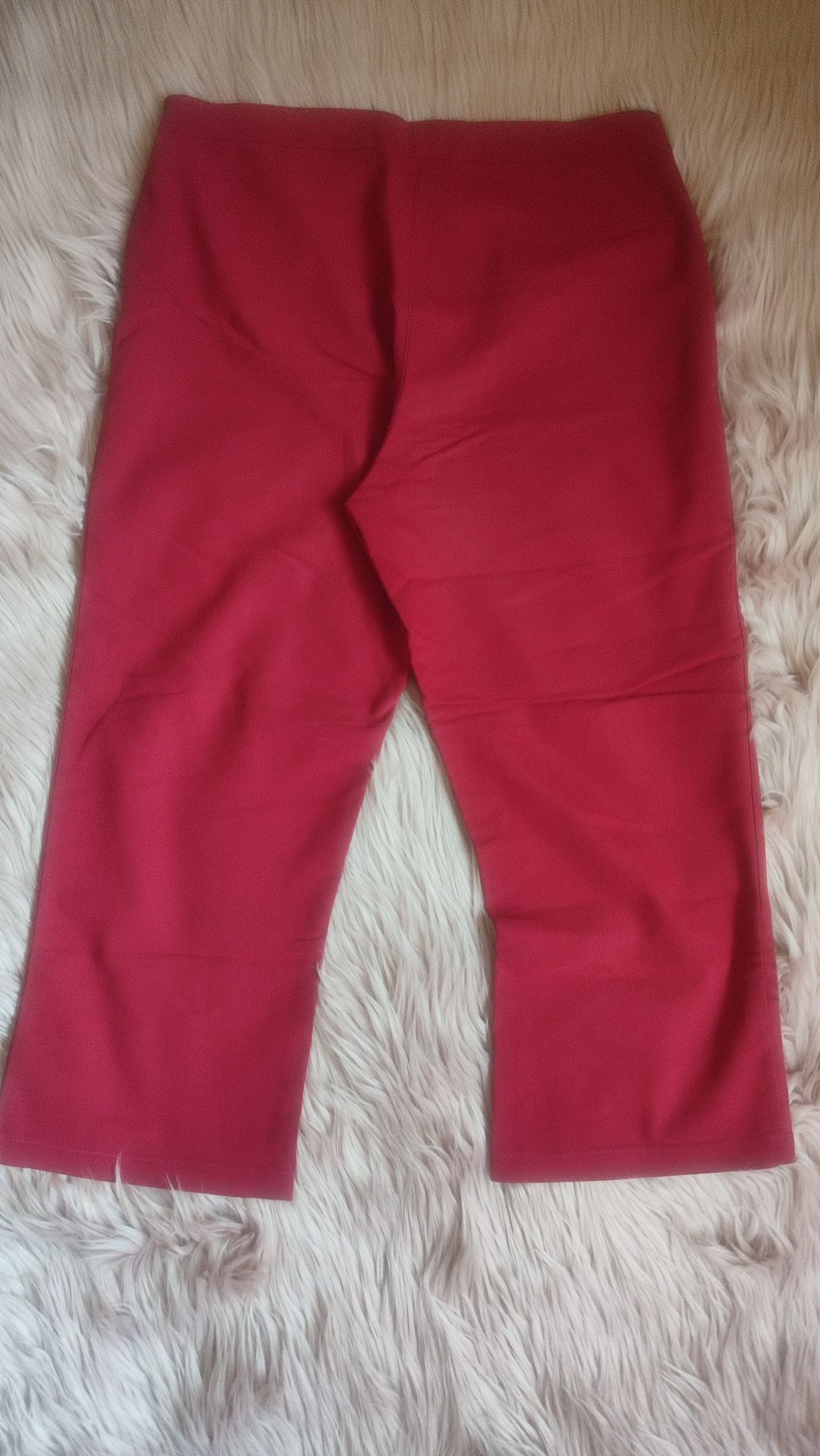 Spodnie bordowe rybaczki 3/4 M/ 38