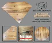 Blat olejowany z drewna dębowego 70 cm okrągly produkt polski