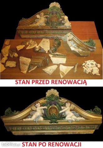 Renowacja i konserwacja obrazów, porcelany, dzieł sztuki, złocenie ram