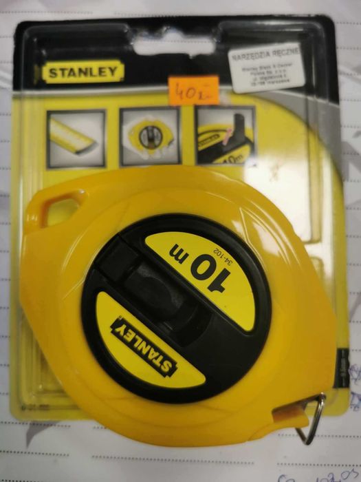 Miara zwijana Stanley 0 34 102 stalowa długa 10 m x 9,5 mm miary
