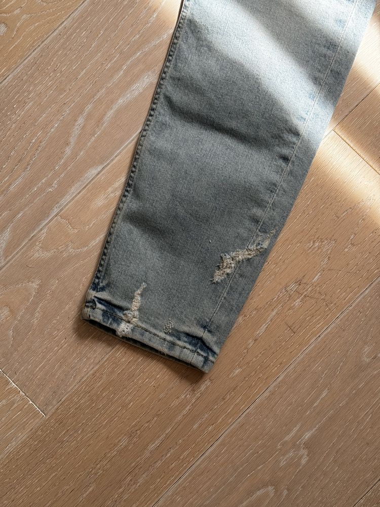 Zara jeansy distressed slim