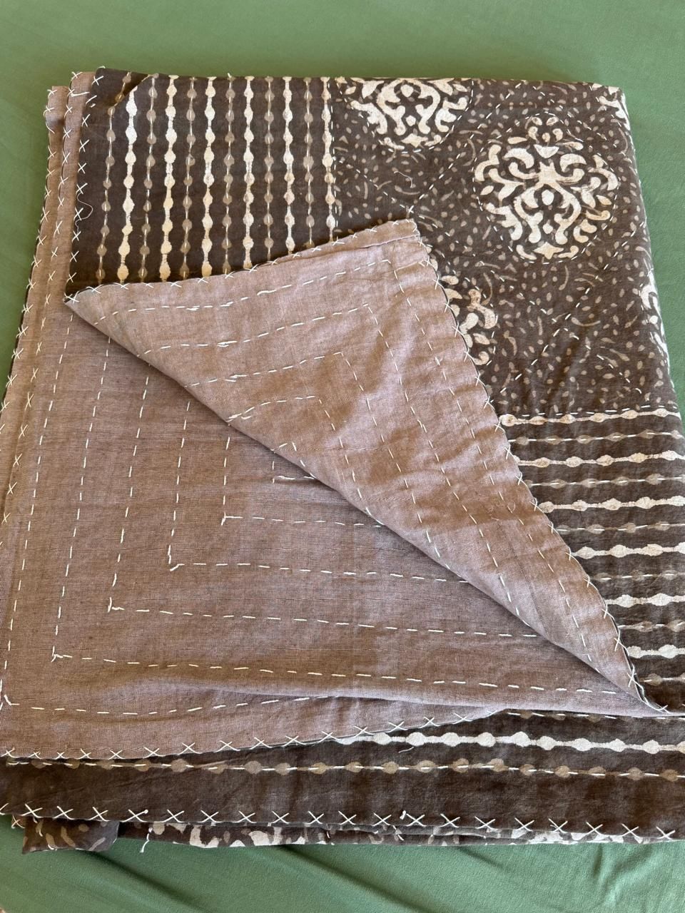 Kapa narzuta bawełniana etno boho Handmade