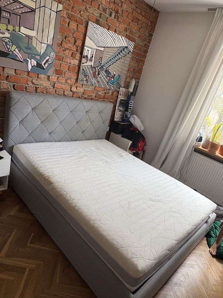 Tapicerowane łóżko NAP z materacem HILDING 160 x 200