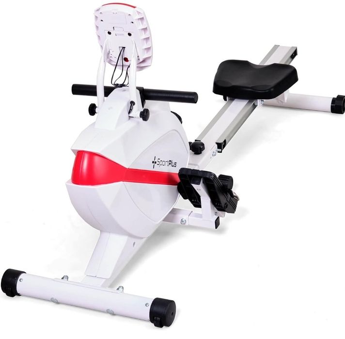 SportPlus Wioślarz Składany, Biały/Czarny, do 150 kg, SP-MR-008