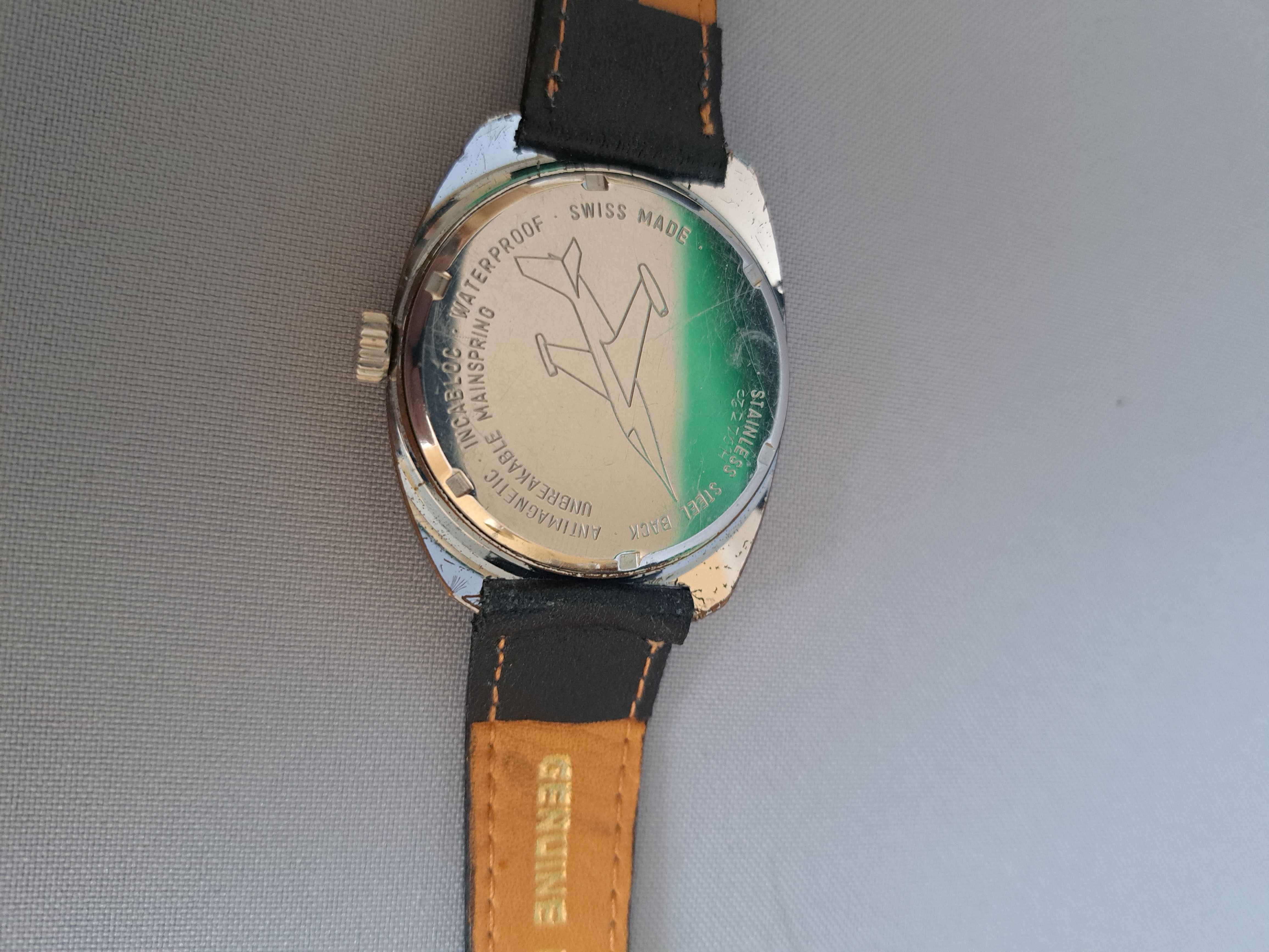 Zegarek mechaniczny ,,aviator" ,lotniczy Wehrmann.Kaliber Unitas 6325.