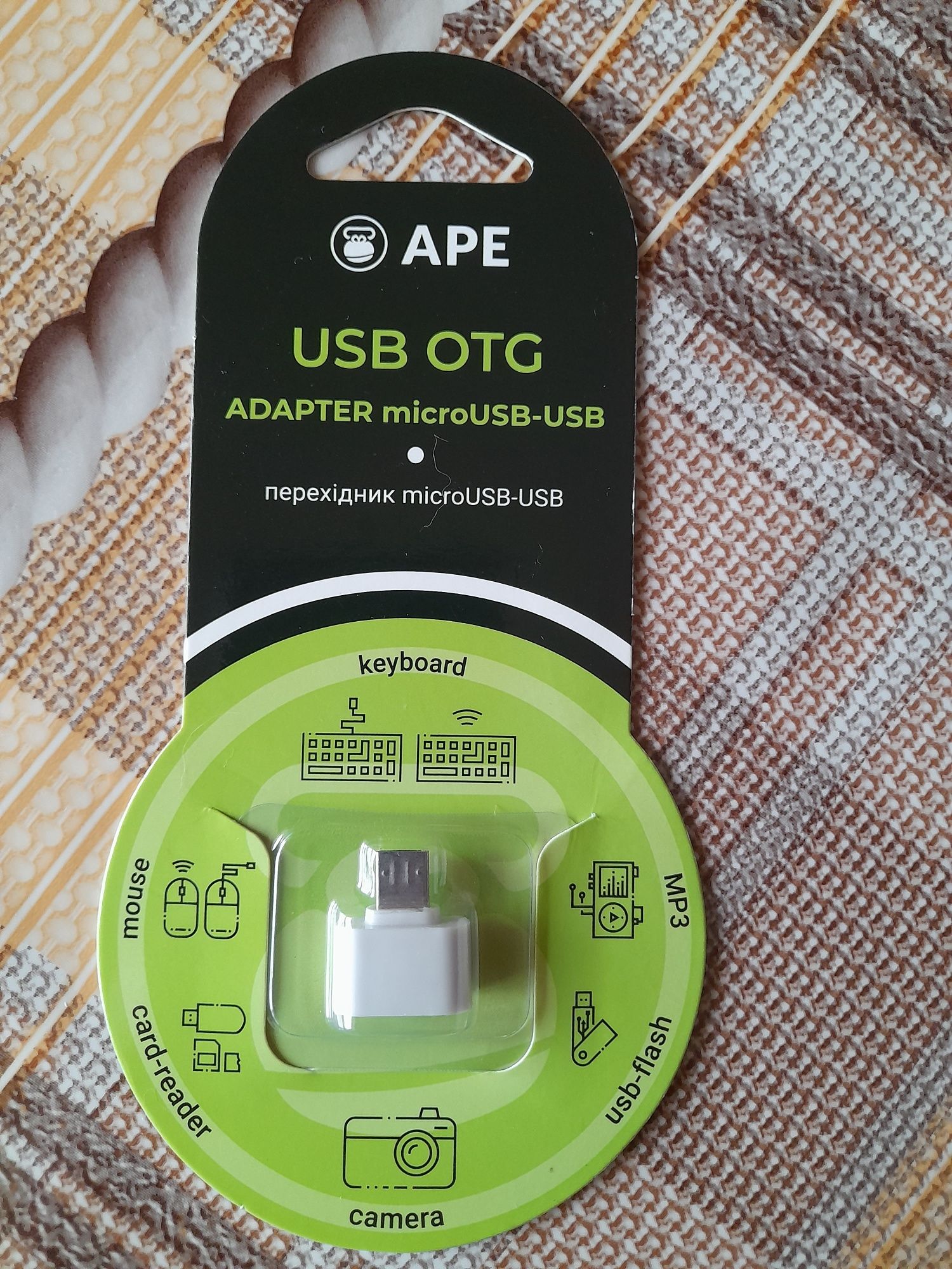 Продам адаптер microUSB-USB