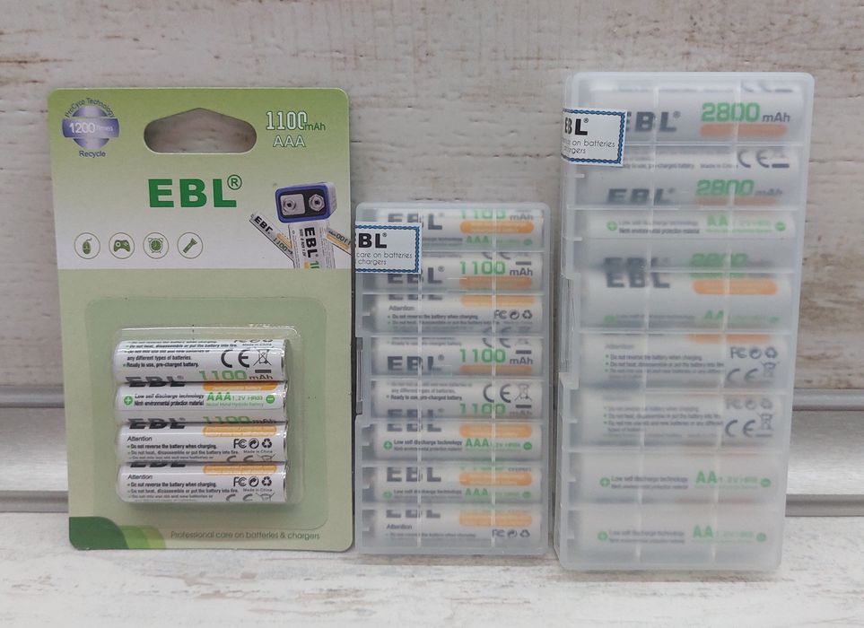Акумуляторні батарейки AA  EBL AAA
