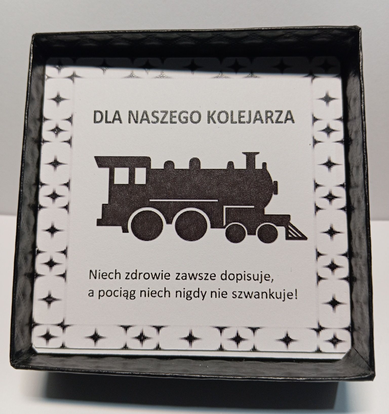 Prezent dla kolejarza.