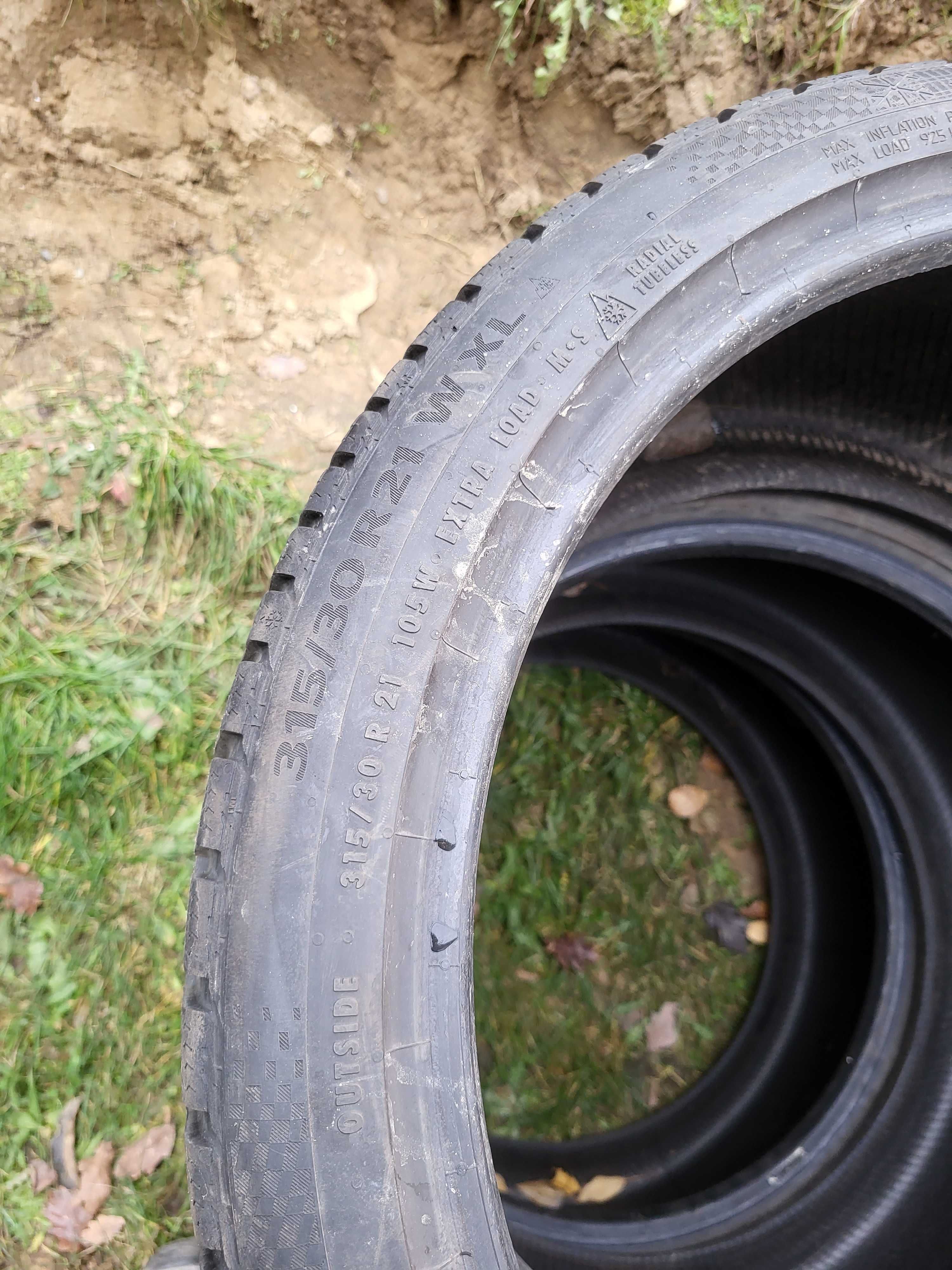 [2szt] Continental 315/30 r21 Zima XL /// 6,3mm!!! MONTAŻ