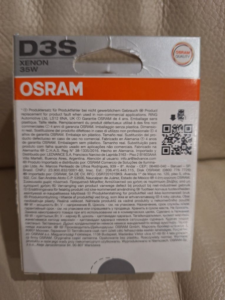 ŻARNIK XENON Ksenon BI-XENON Osram D3S Original