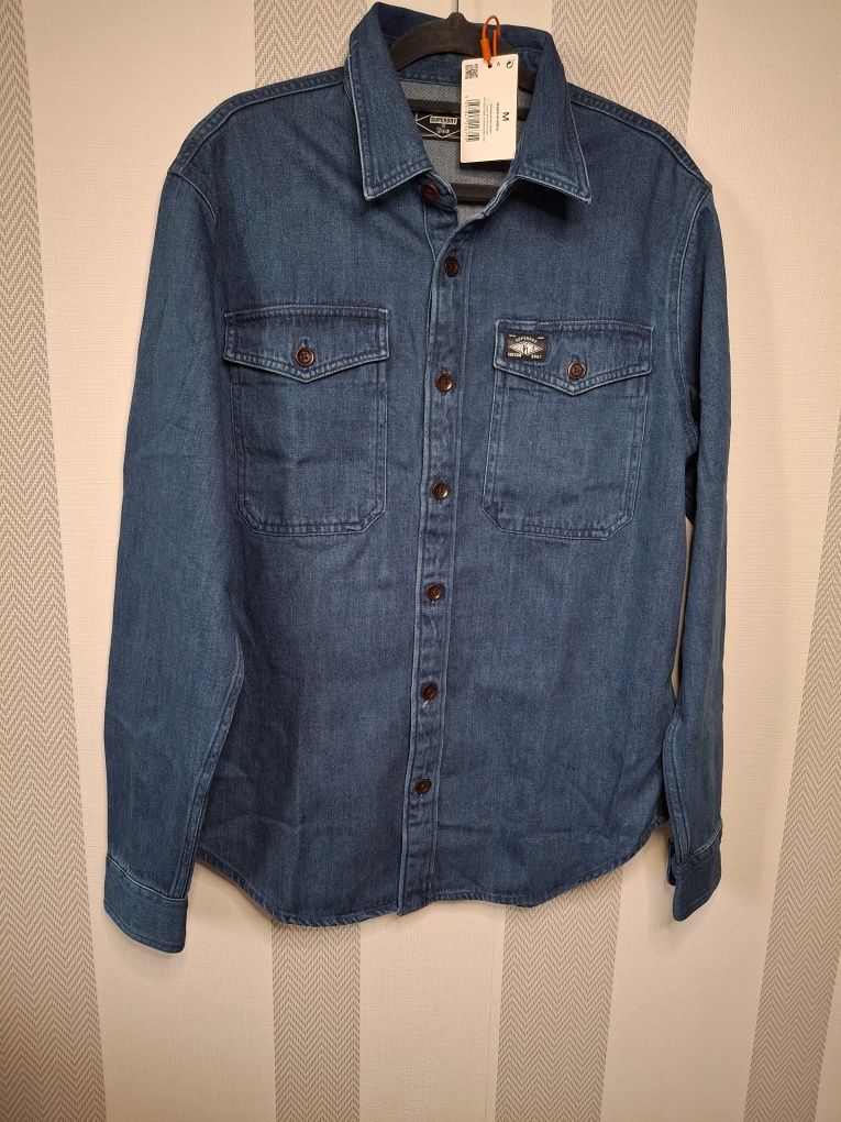 Koszula kurtka jeansowa męska M markowa Superdry NOWA z metką ( kod QR