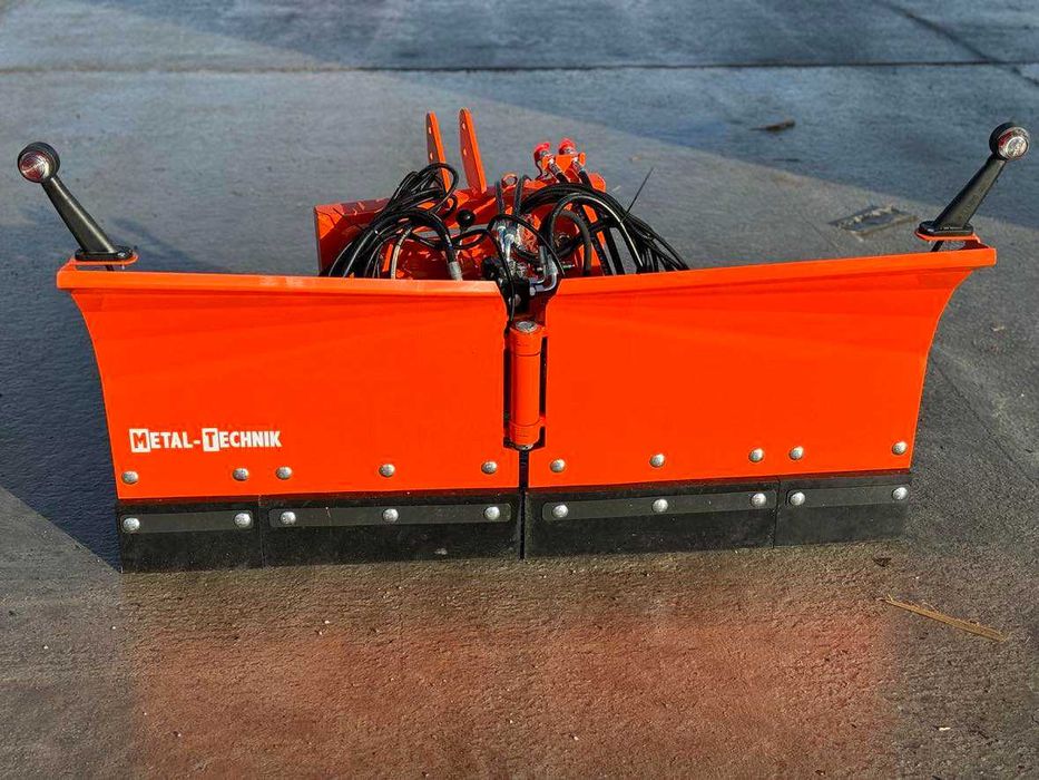 Duży solidny pług do śniegu strzałkowy METAL TECHNIK Euro tuz NOWY