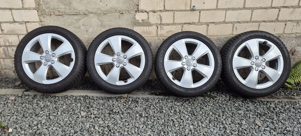 Alufelgi Zimowe 205/50 R17 Audi 5x112 Dunlop 8mm Oryginał