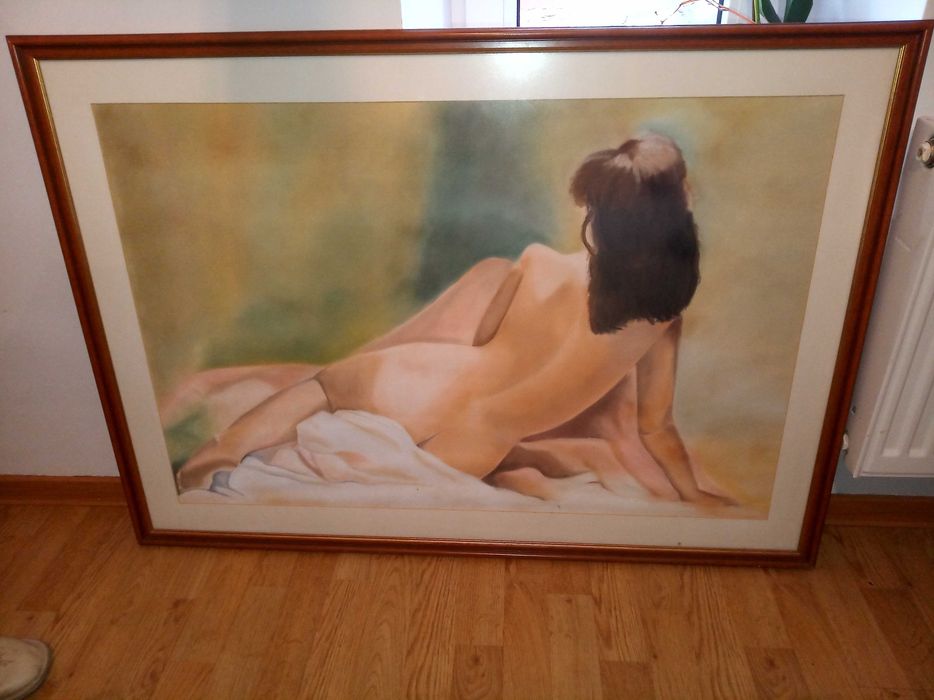 obraz ręcznie malowany AKT