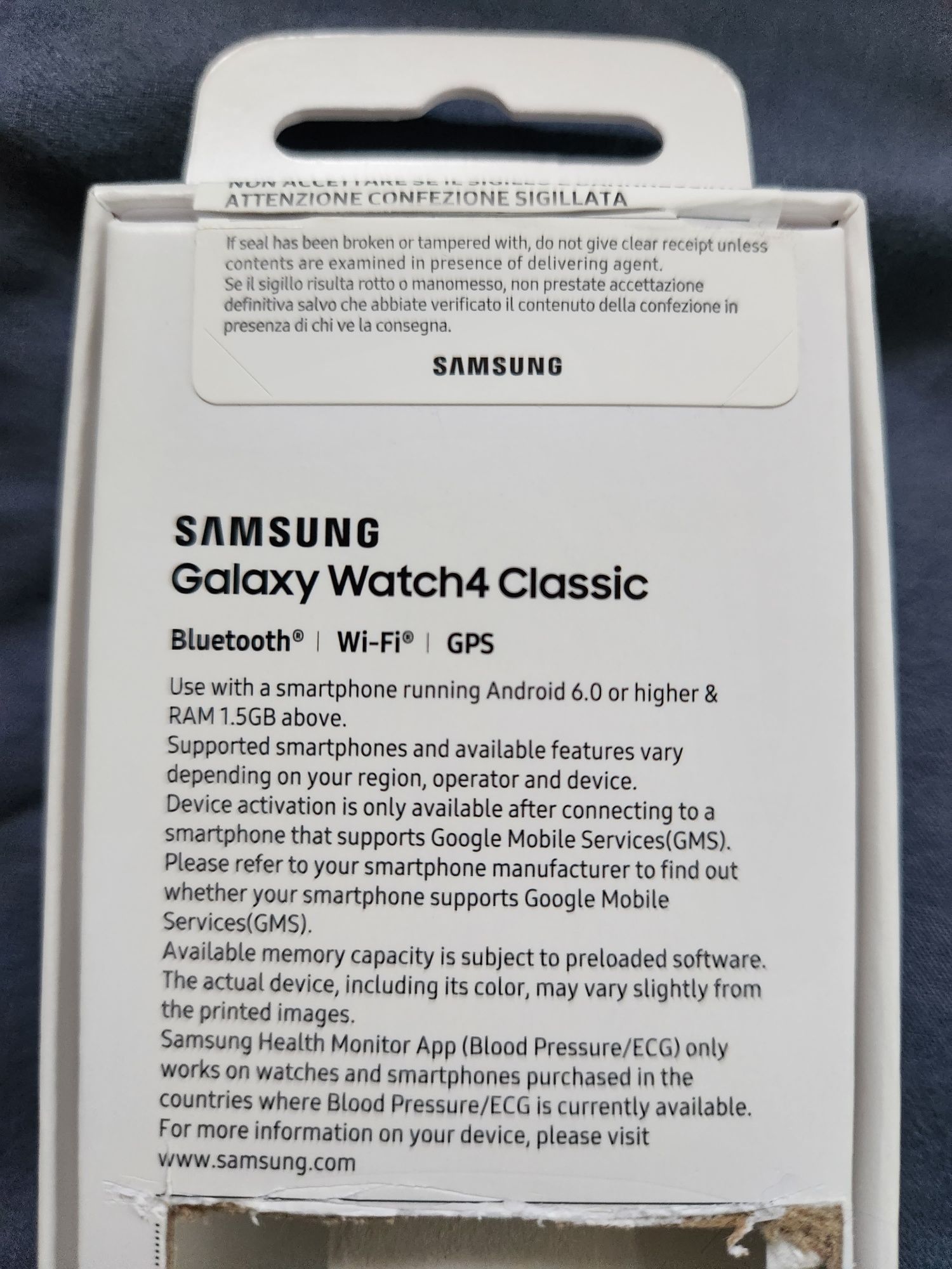 Samsung Watch 4 clasic srebny 46mm Nowy