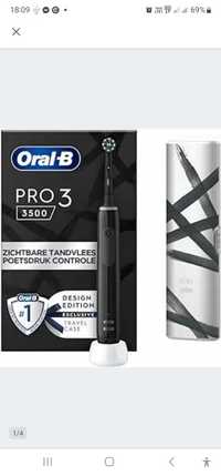Szczoteczka elektryczna Oral-B Pro 3 3500 Design Edition czarna