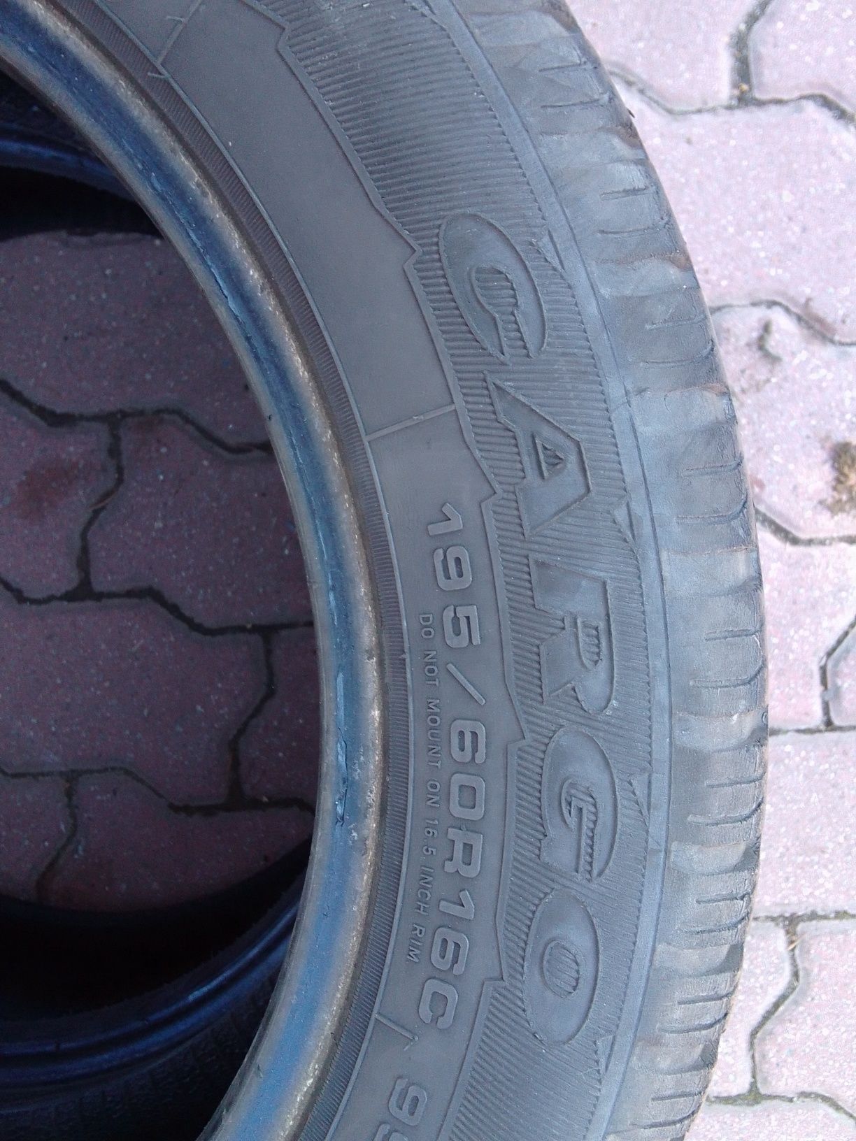 Cena za 2 Opony letnie 195/60r16C GOODYEAR 5.5mm