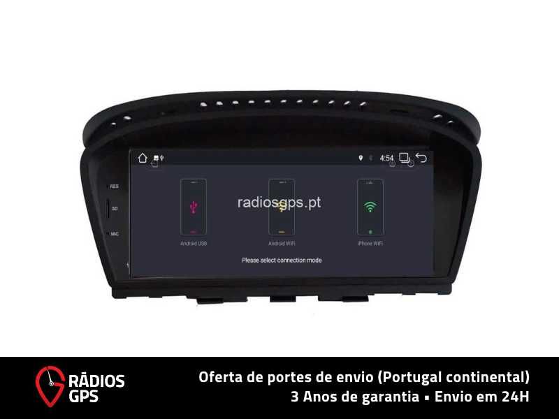 Auto Rádio GPS Android BMW SÉRIE 3 e 5 E60/61 E90/E91/E92/E93 CCC 8,8″