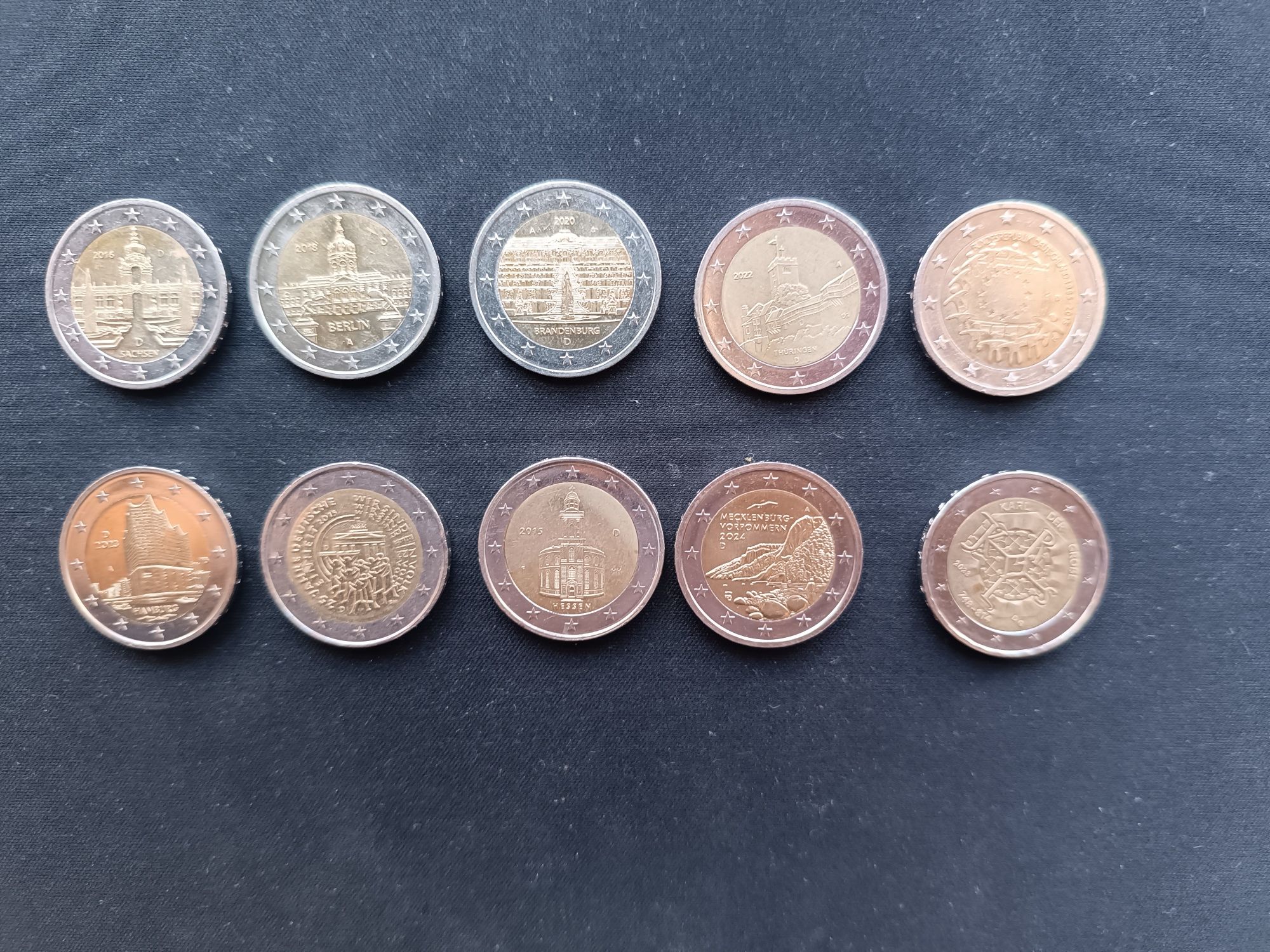 Monety okolicznościowe 2 euro NIEMCY