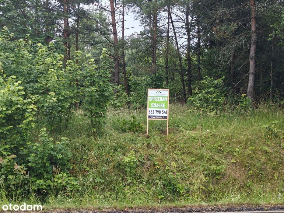 Działka budowlana Parchowski Młyn blisko jeziora.