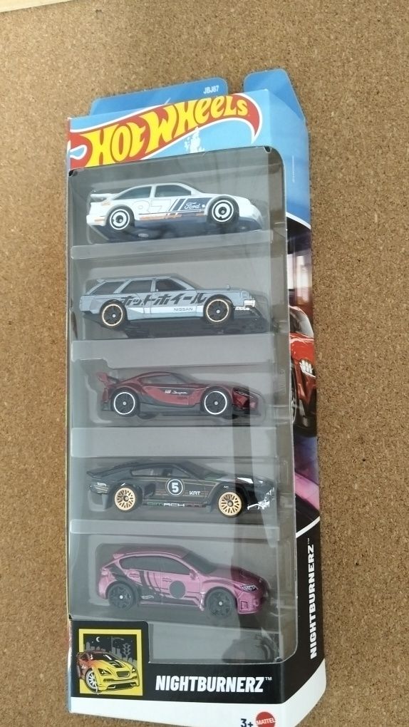 Pack 5 hot wheels
