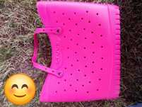 Torba plażowa Crocs fuksja różowa