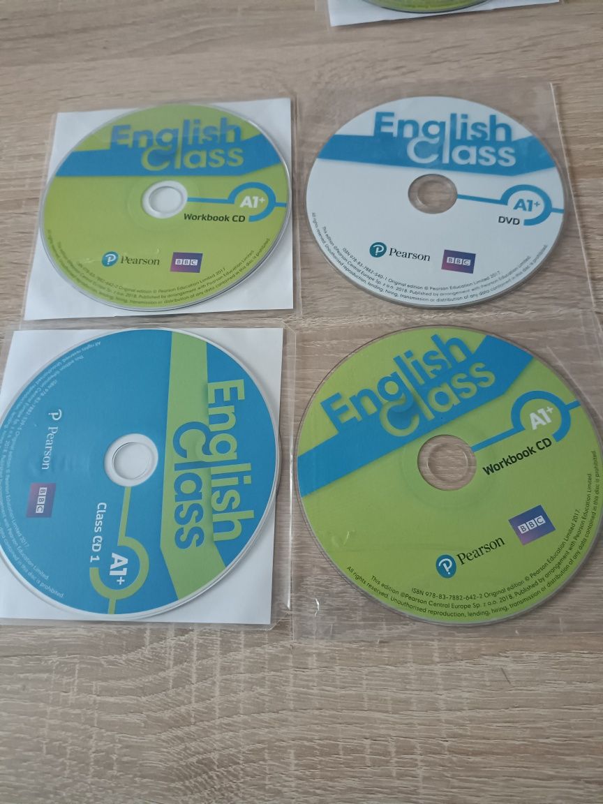 Płyty CD nagrania audio English class a1+ plus