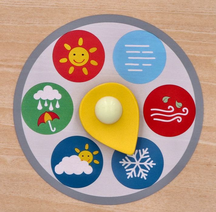 Drewniany Kalendarz Edukacyjny - Tablica Dla Dzieci