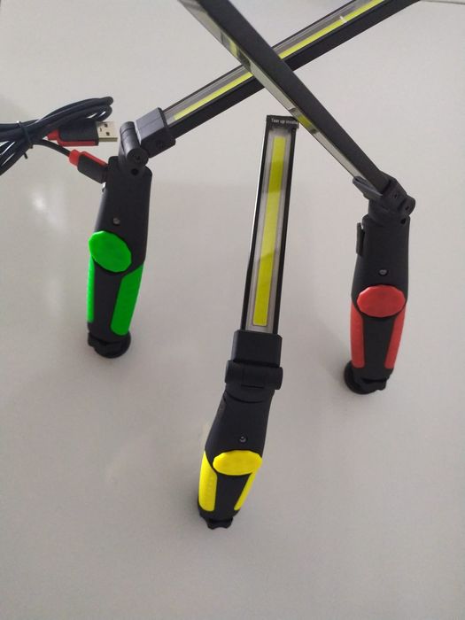 Lanternas led a bateria articulada 360° e magnético