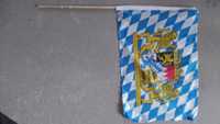 Flaga Bawarii nowa 45x30 rączka 60