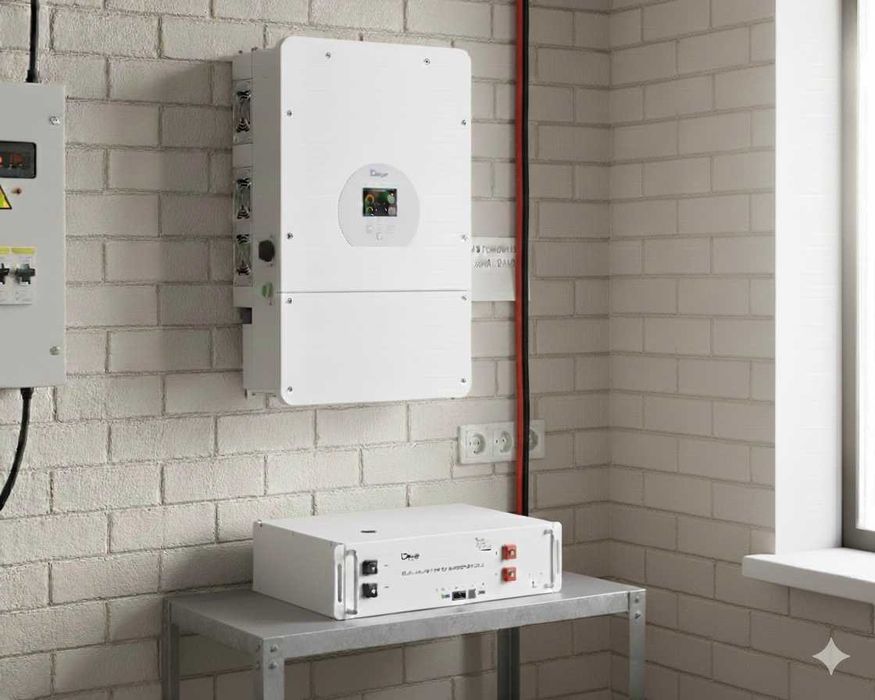 Комплект резервного живлення Deye 5 кВт + АКБ 5.1 кВт·год, новий.