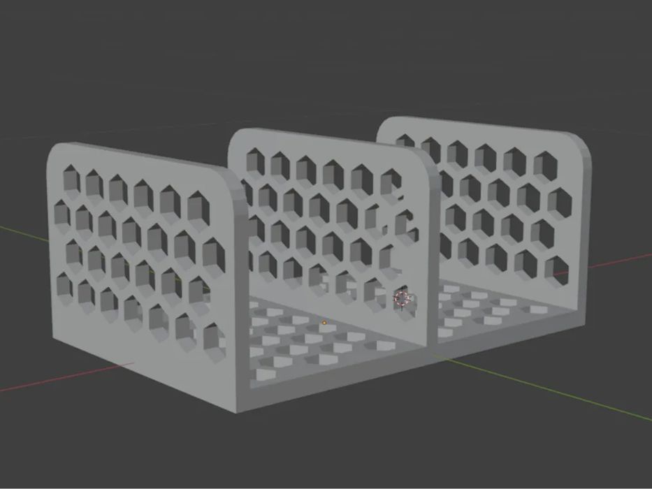 Organizador de Secretária Hexagonal Moderno