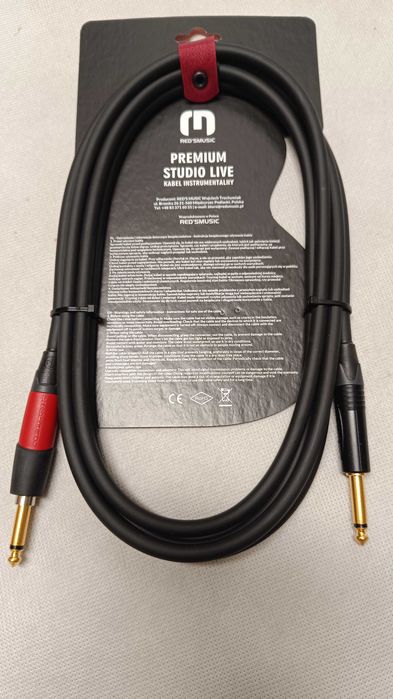 Kabel instrumentalny Red's Music Jack 6.3mm 3m GCN 21 30 W LIVE