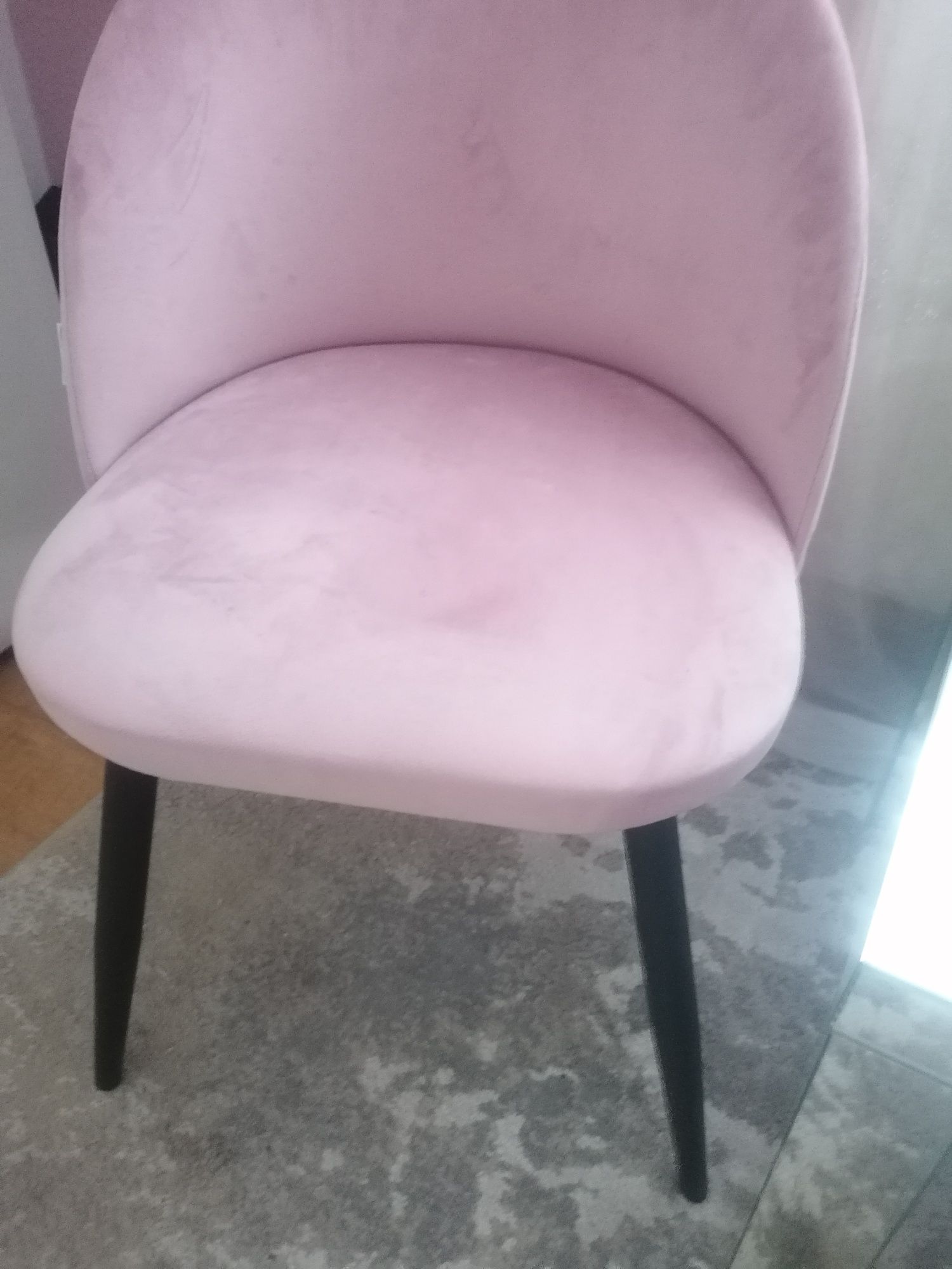 krzesła velvet rose
