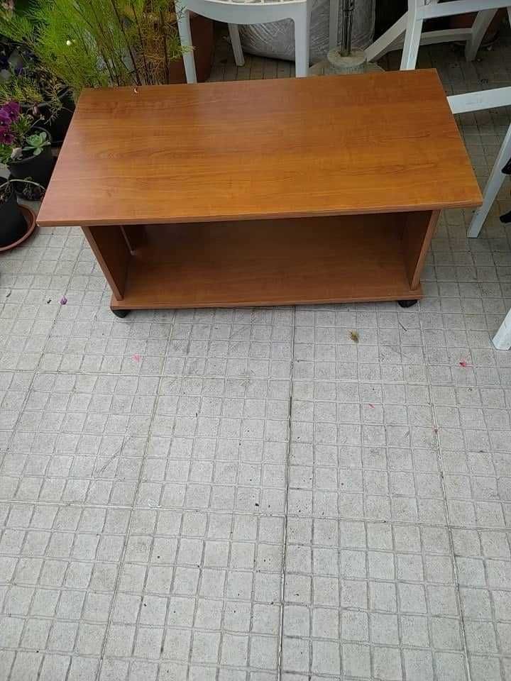 mesa para televisão madeira, com rodinhas