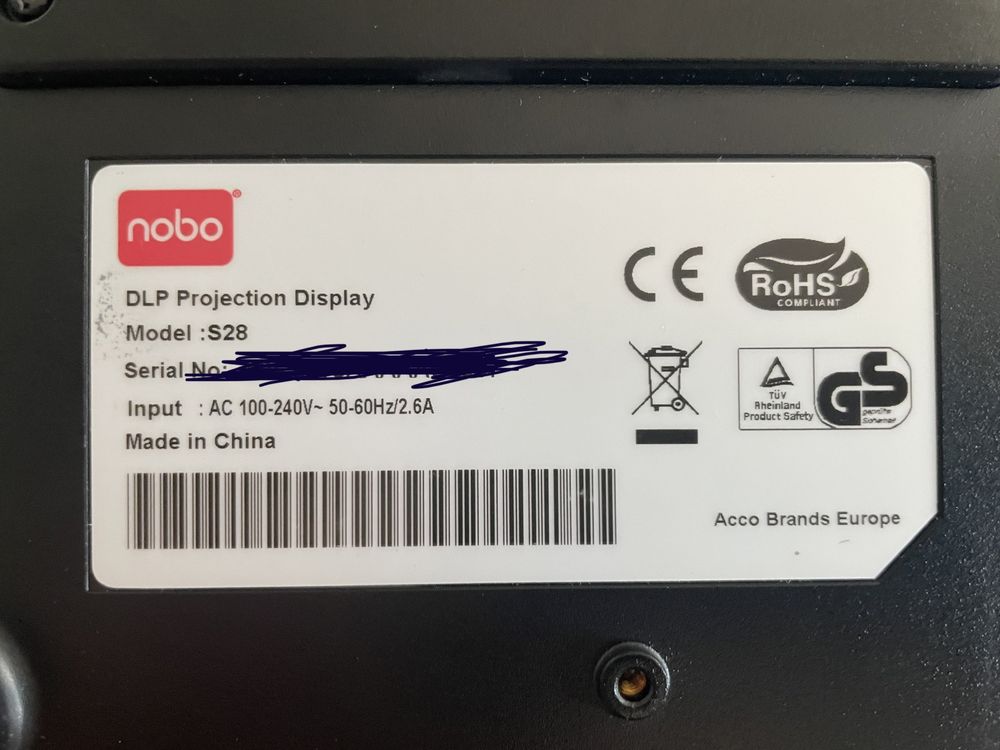 Projektor Nobo S28