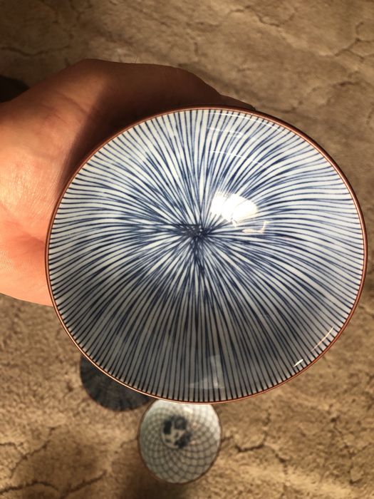 Японські вінтажні керамічні миски , тарілки , набір 6 штук