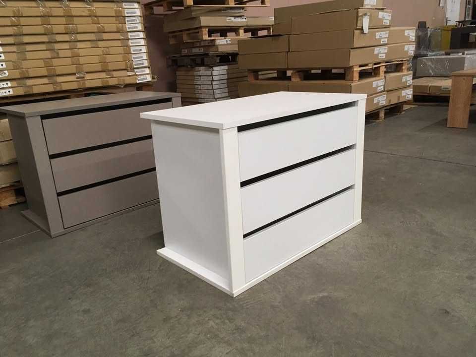 Komoda 3-szuflady 75x54x44 (biała,buk lub dąb artisan) Nowa