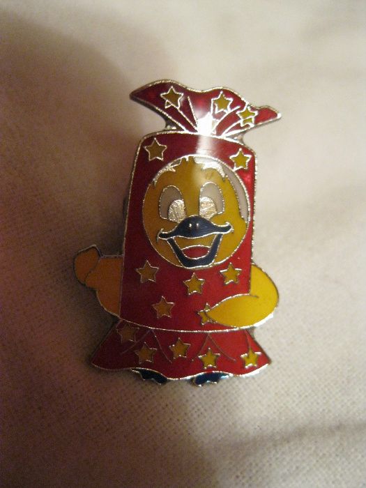 оригинальный значок утка желтая утенок-конфета клейменый металл