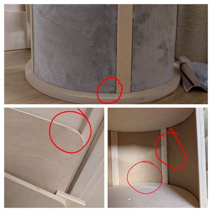 Natural Paradise Drapak dla Kota Magnolia XL Jasnoszary 175cm WIELKI U