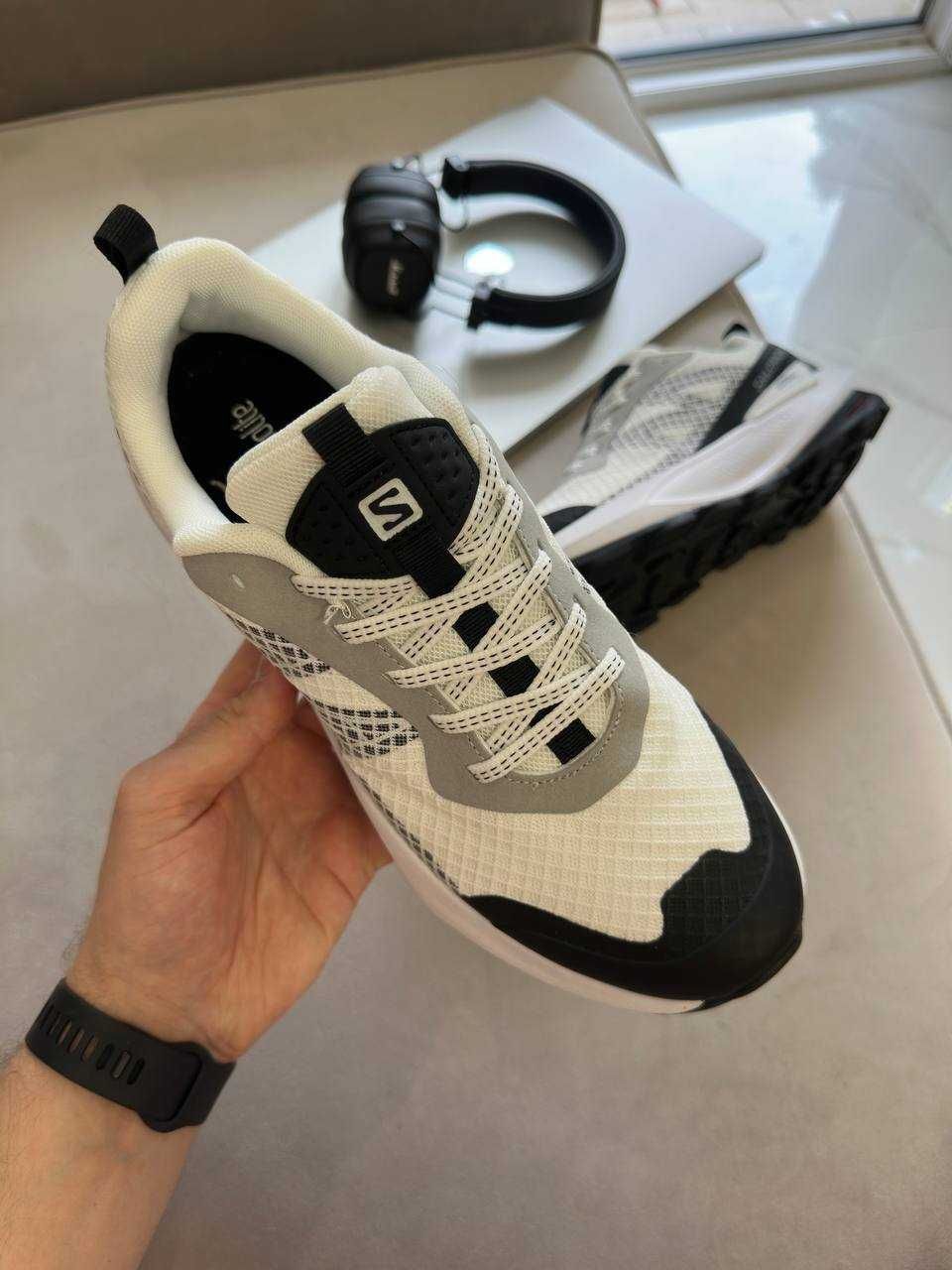 Чоловічі кросівки Salomon Elixir Activ білий з чорним 6345 НОВИЗНА