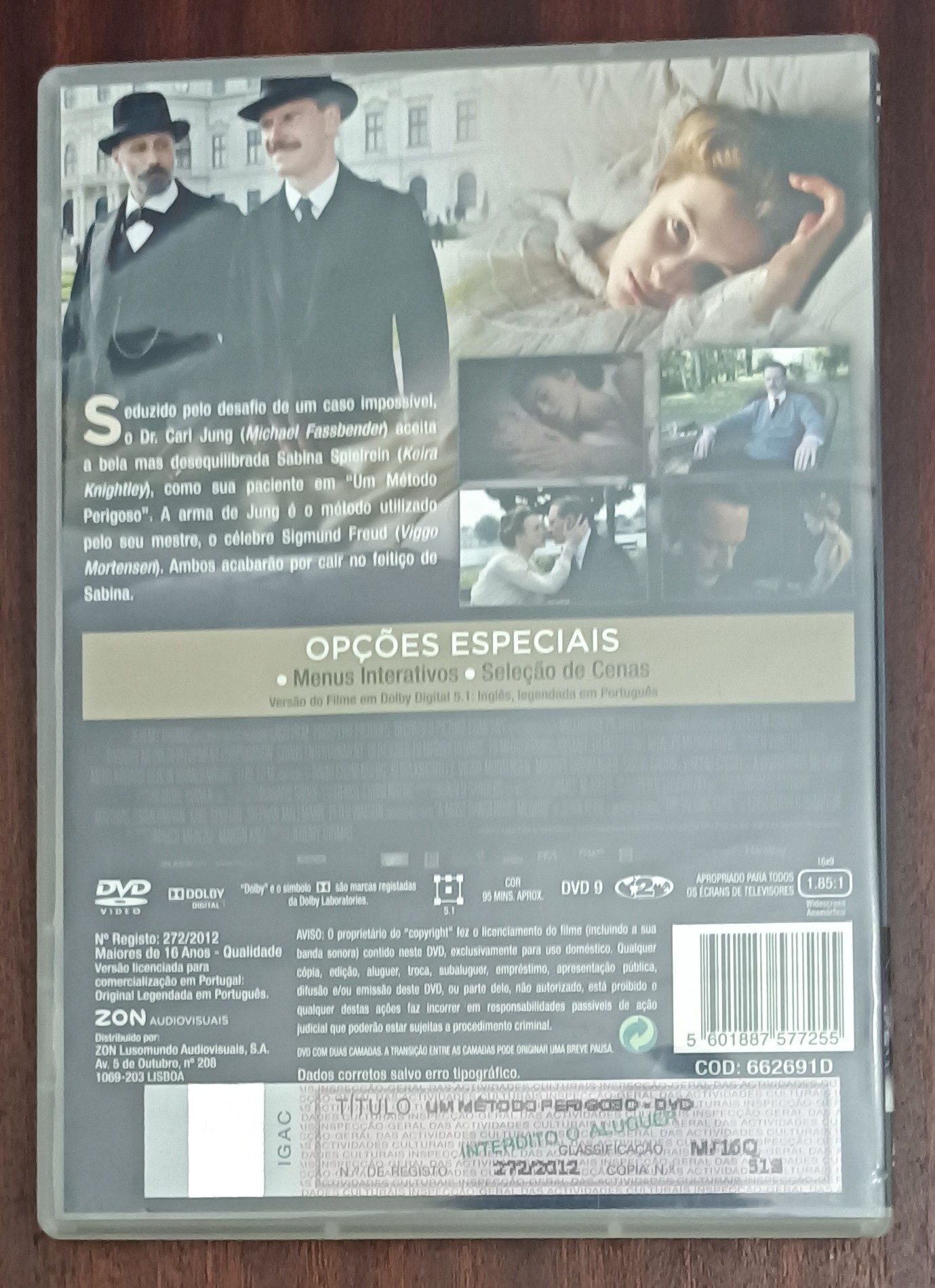 "Um Método Perigoso" de David Cronenberg RARO